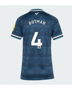 Newcastle United Sven Botman #4 Maglia Gara Trasferta Repliche 2026-27 Donna Maniche Corte Newcastle United Sven Botman #4 Maglia Gara Trasferta Repliche 2026-27 Donna Maniche Corte